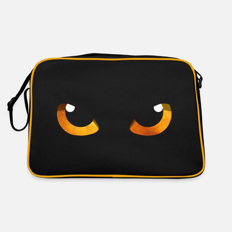 Yeux de chat orange Sac Retro