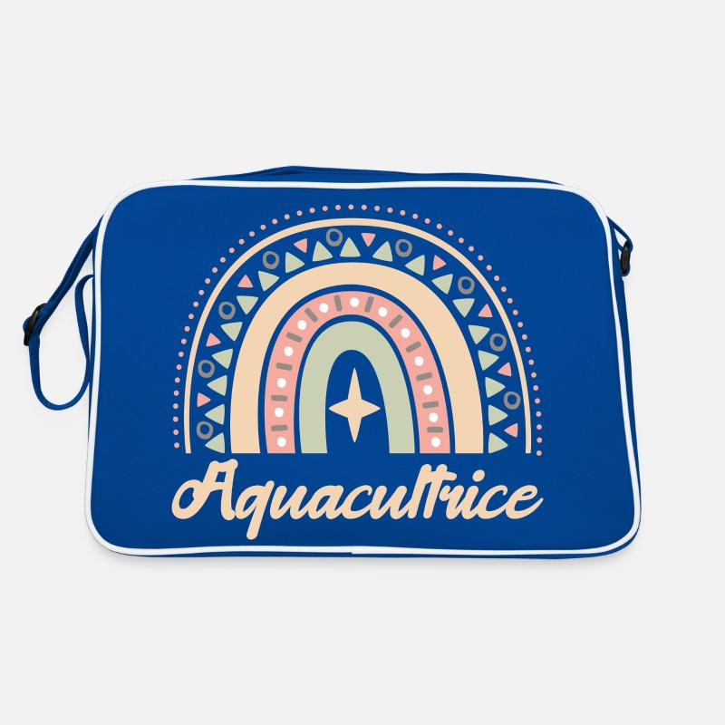 Cadeau Aquacultrice. Boho Rainbow aquacultrice. Sac Retro