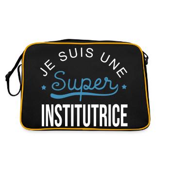 Super institutrice maîtresse - Sac Retro - noir/or - Dos