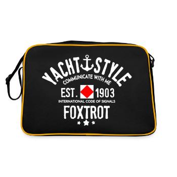 Yacht style communicate with me Foxtrot - Sac Retro - noir/or - Dos