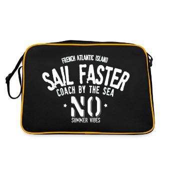 Sail Faster Noirmoutier - Sac Retro - noir/or - Dos