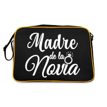 Madre de la Novia Bride's Mother Wedding Gift - Retro Bag - black/gold - Back