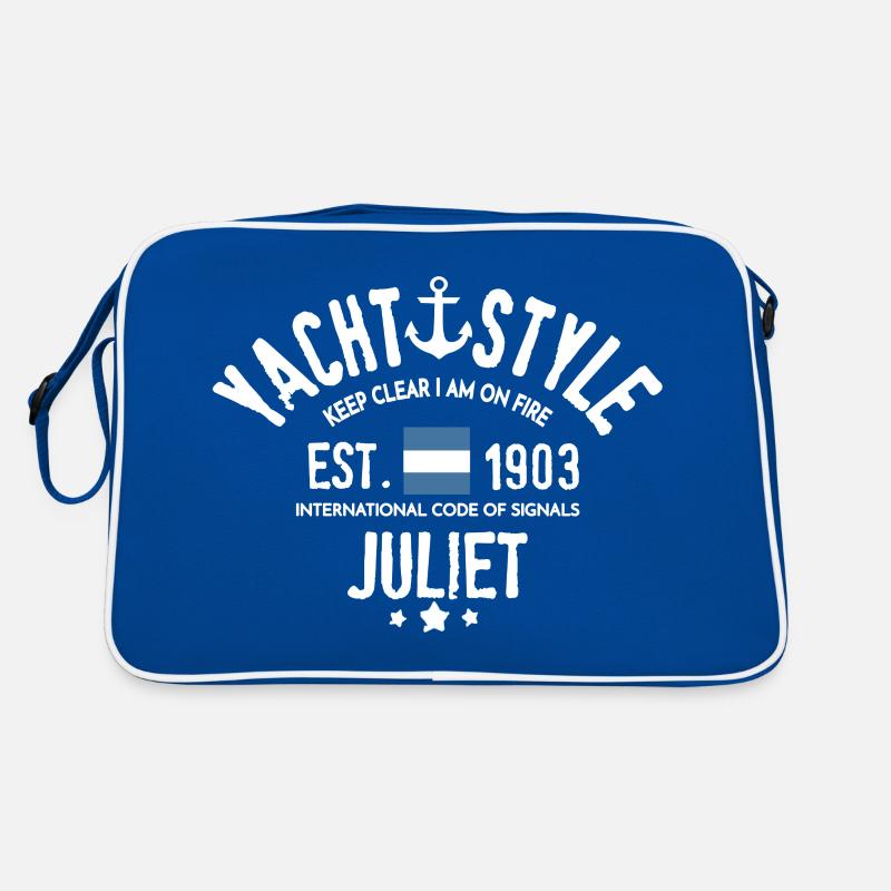 Yacht style Keep clear i am on fire, code Juliet Retro Bag