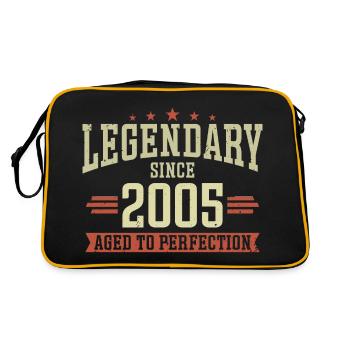 Legendary since 2005 - Retro Bag - black/gold - Back
