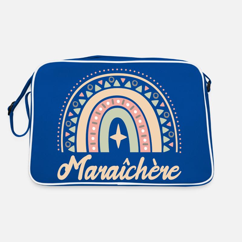 Cadeau Maraîchère. Boho Rainbow maraîchère. Sac Retro