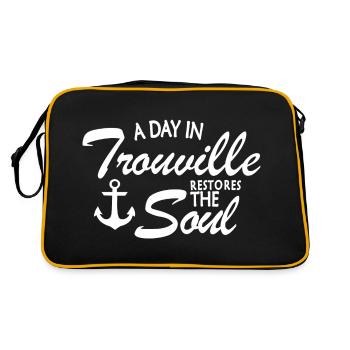 a day in Trouville restores the soul - Retro Bag - black/gold - Back