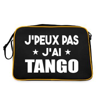 J'peux pas j'ai tango t-shirt cadeau danse - Sac Retro - noir/or - Dos