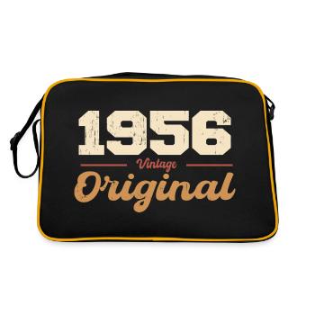 1956 Vintage Anniversaire Rétro Cadeau 1956 - Sac Retro - noir/or - Dos