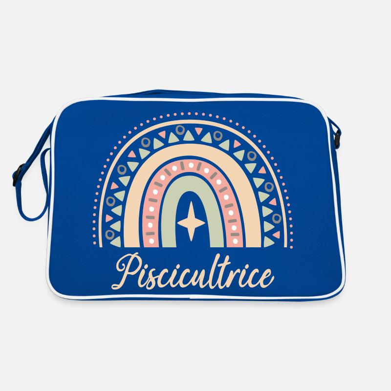 Cadeau Piscicultrice. Boho Rainbow piscicultrice. Sac Retro
