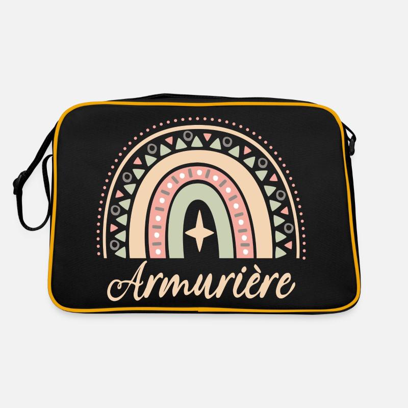 Cadeau Armurière. Boho Rainbow armurière. Sac Retro