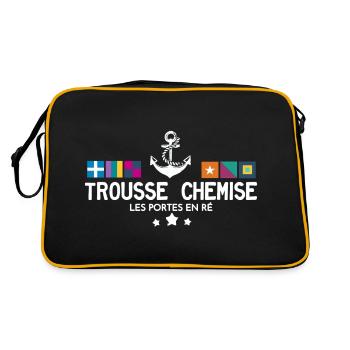 Trousse Chemise Les Portes en Ré - Sac Retro - noir/or - Dos