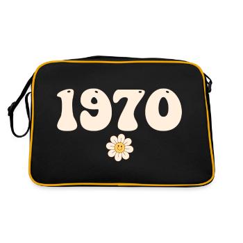 1970 - Gift born in 1970 - Retro Bag - black/gold - Back