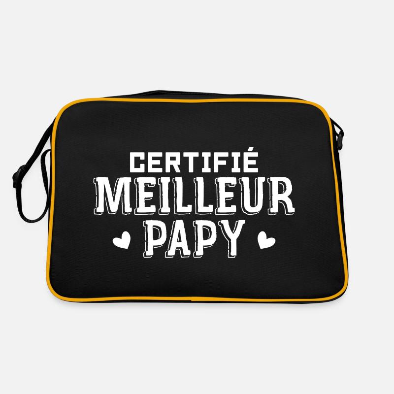 Certifié Meilleur Papy du Monde Sac Retro