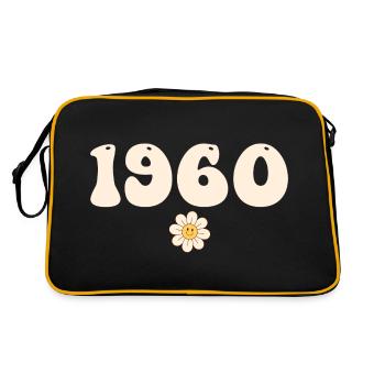 1960 - Cadeau né en 1960 - Sac Retro - noir/or - Dos