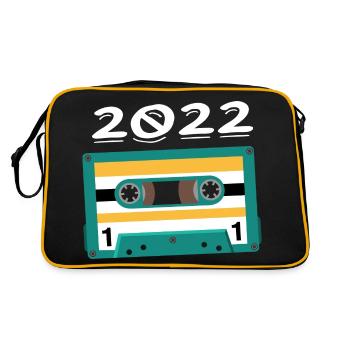 Cassette 2022 Vintage Anniversaire 2022 - Sac Retro - noir/or - Dos