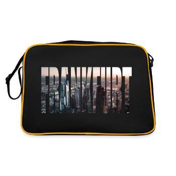 FRANKFURT SKYLINE - Retro Tasche - Schwarz/Gold - Hinten