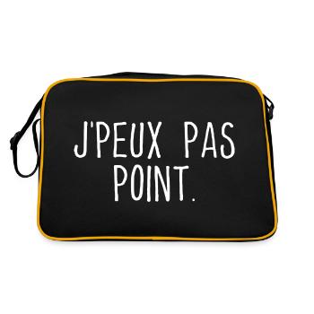J'PEUX PAS POINT. - Sac Retro - noir/or - Dos