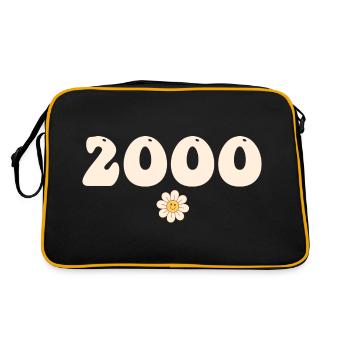 2000 - Cadeau né en 2000 - Sac Retro - noir/or - Dos
