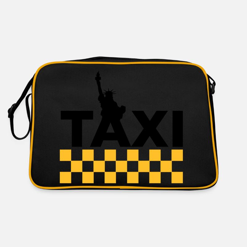 New York Taxi - Retro Tasche - Schwarz/Gold