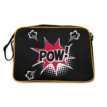 POP ART Design Art POW! T-shirt 19050er 1960 - Sac Retro - noir/or - Dos