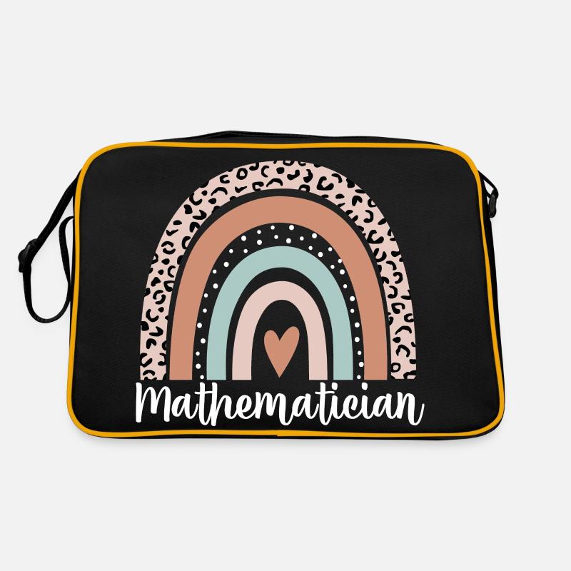Mathématicien Arc-en-ciel Léopard Drôle Mathématicien Sac Retro