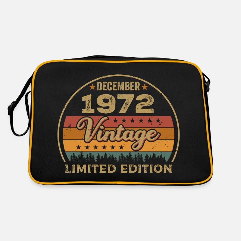Birthday December 1972 Gift December 1972 Retro Bag