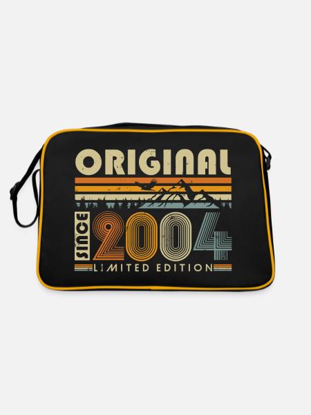 2004 Jahrgang geboren Vintage Retro Geburtstag - Retro Tasche - Schwarz/Gold