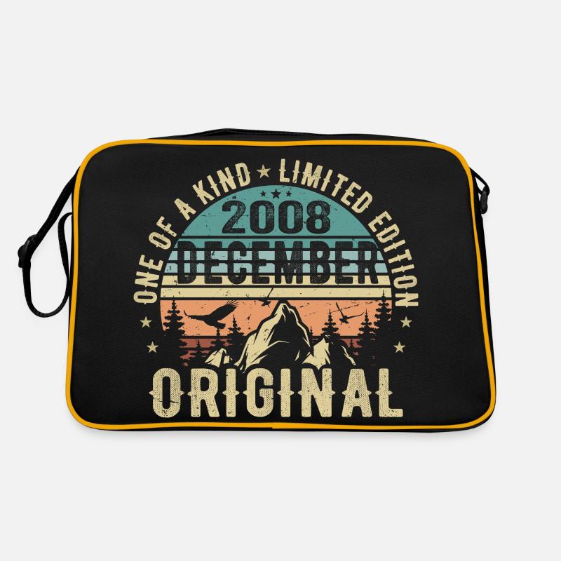 Légendes Anniversaire Décembre 2008 Né Cadeau Sac Retro