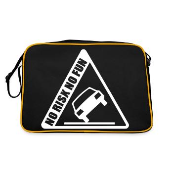 No Risk No Fun Fun Gift Car Tuning - Retro Bag - black/gold - Back