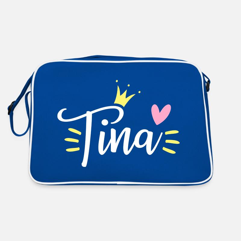 Couronne de nom de Tina Sac Retro