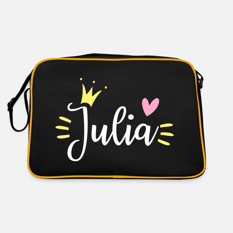 Julia Name Crown Retro Bag