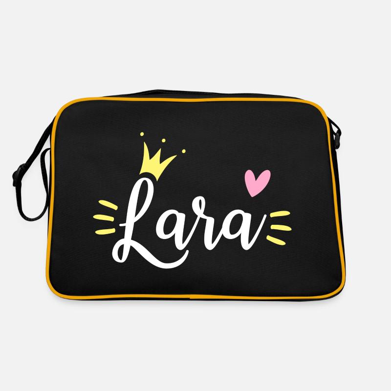 Lara Name Crown Retro Bag