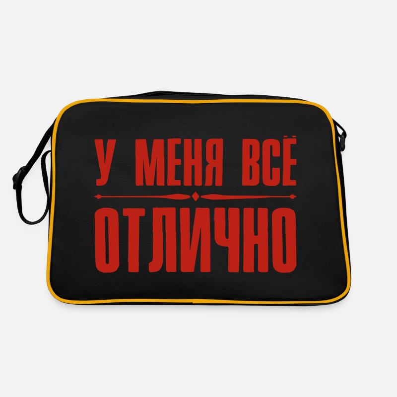 For me everything is OK Saying in Russian Russia Retro Bag
