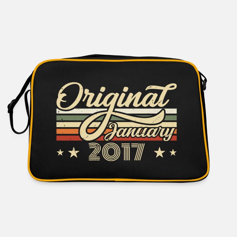 Birthday January 2017 January Born in January Retro Bag