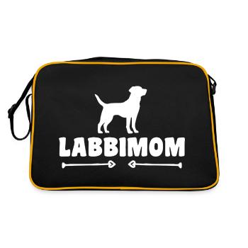 Labrador - Retro Tasche - Schwarz/Gold - Hinten