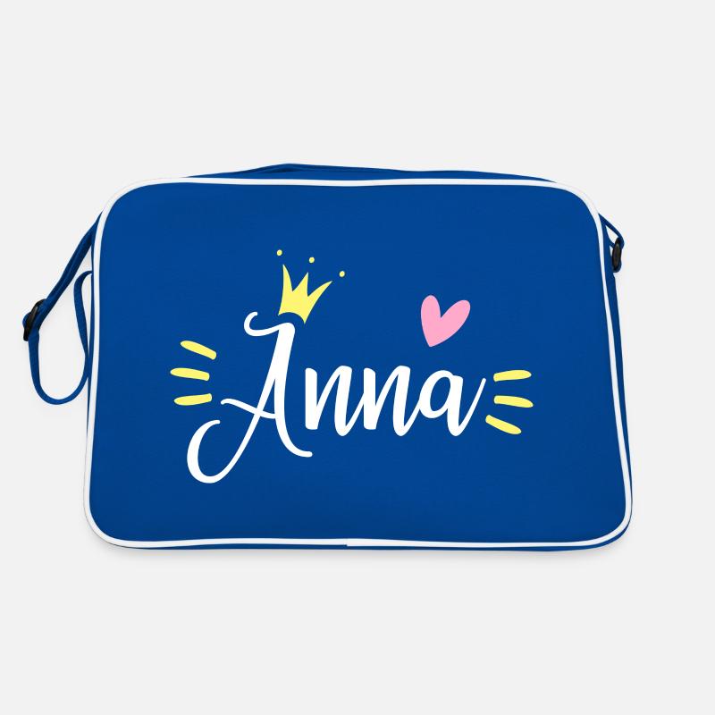 Anna Name Krone Retro Tasche