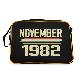 Vintage November 1982 Vintage Retro November 1982 - Retro Bag - black/gold - Back