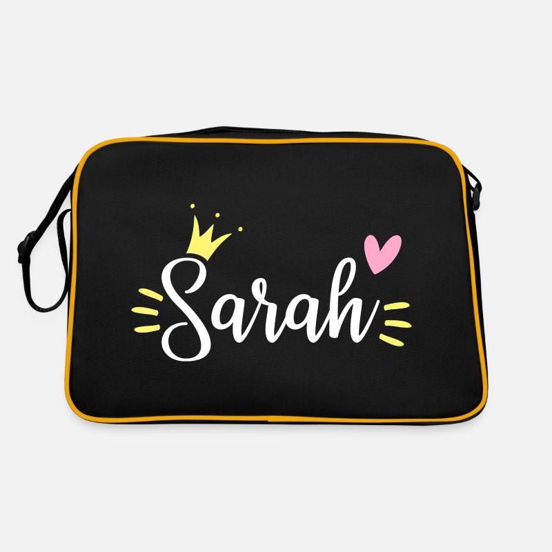 Sarah Name Krone Retro Tasche