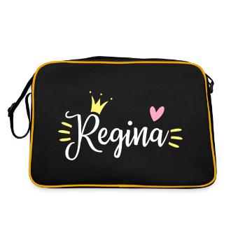 Couronne du nom de Regina - Sac Retro - noir/or - Dos