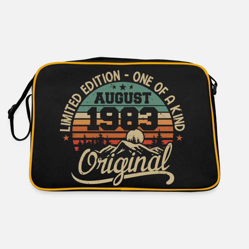 August 1983 Birthday Gift - Born August 1983 Retro Bag