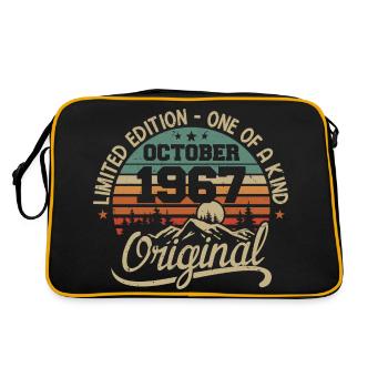 Octobre 1967 - Légendes Sont Nées En Octobre 1967 - Sac Retro - noir/or - Dos