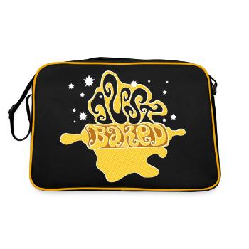 fraîchement cuit ! Boulangerie de Noël tout juste cuite - Sac Retro - noir/or - Dos