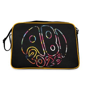 Abi 2025 Groovy Abiball Matura Geschenk - Retro Tasche - Schwarz/Gold - Hinten
