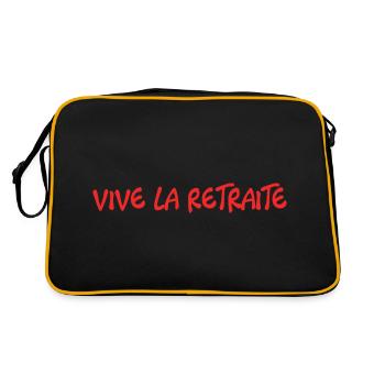RETIREMENT. HAPPY RETIREMENT. HAPPY RETIREMENT. HEART - Retro Bag - black/gold - Back
