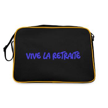 RETIREMENT. HAPPY RETIREMENT. HAPPY RETIREMENT. - Retro Bag - black/gold - Back