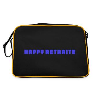 RETRAITE. RETRAITE. RETRAITEE. RETRAITE. BEST - Sac Retro - noir/or - Dos