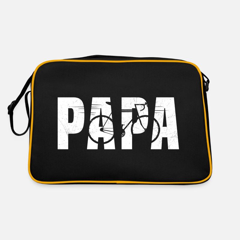 Dad Cyclist Very Cool Bike Gift Retro Bag