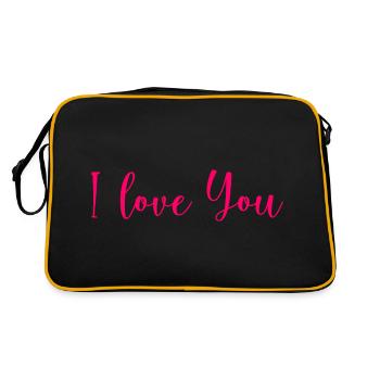 VALENTINE'S DAY. Bachelorette party. I LOVE YOU. I LOVE YOU. LOVE - Retro Bag - black/gold - Back