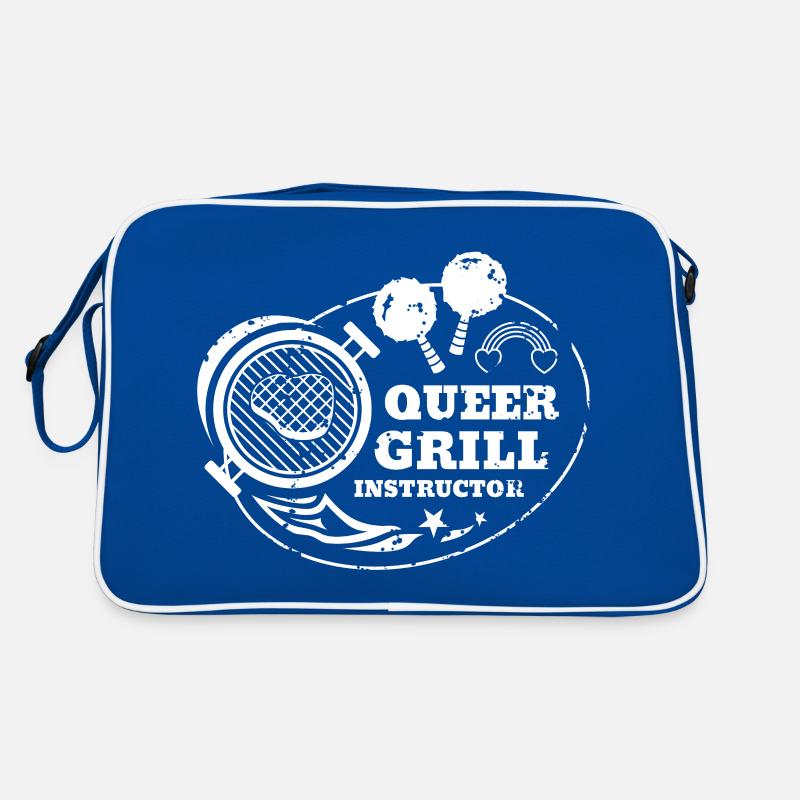 Queer Grill Instructor Shirt Retro Tasche