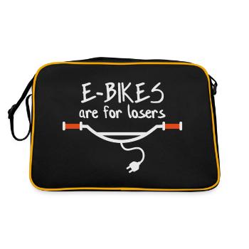 Les vélos électriques sont pour les perdants - Sac Retro - noir/or - Dos